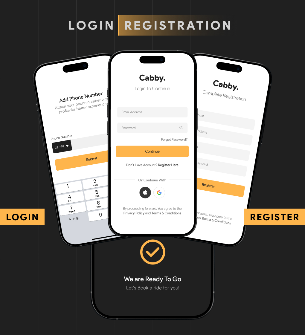 Cabby : The Taxi App - Ultimate Taxi Booking Solution with Admin Panel