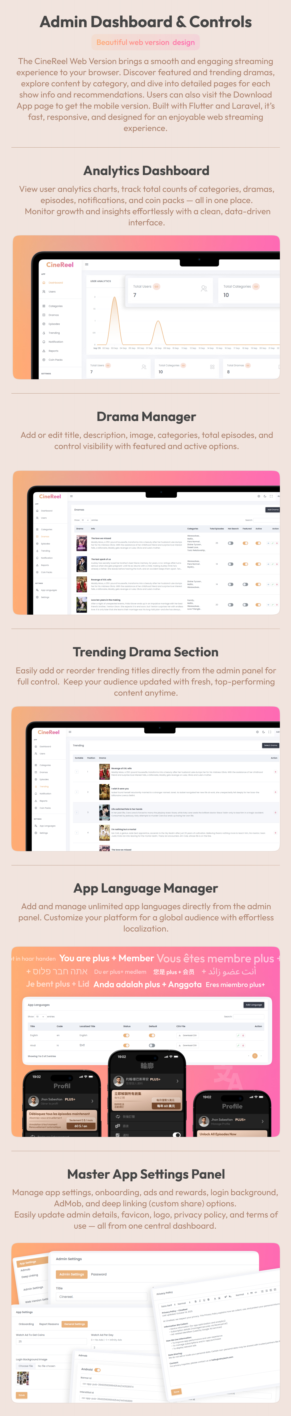 CineReel: Short Drama & Web Series App | Flutter, Web, Android & iOS | With Admin Panel - 11