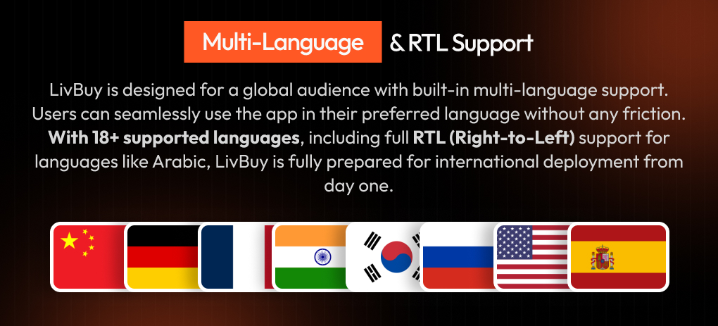 LivBuy: Live Streaming Shopping App, Short Video Ecommerce, Multivendor Marketplace