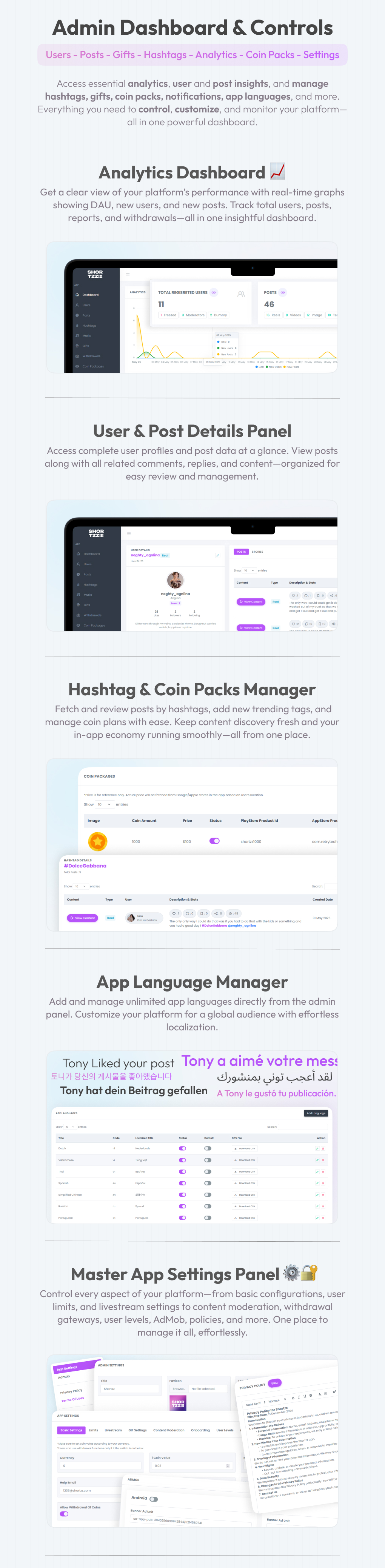 Shortzz : TikTok Clone - Short Video App Live streaming, PK Battle, Feed, Story etc. Flutter/Laravel